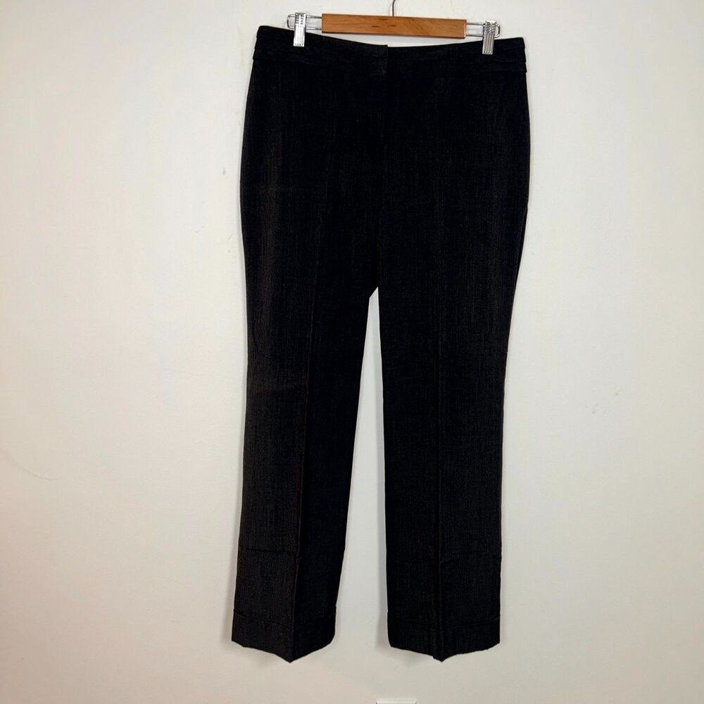 Cato Dress Pants Women's 12 Black Stretch Straight Leg Business Office Career